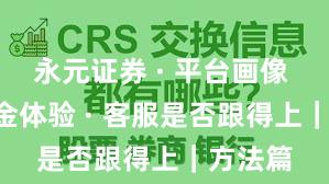 永元证券 · 平台画像 · 出入金体验 · 客服是否跟得上｜方法篇