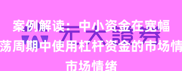 案例解读：中小资金在宽幅震荡周期中使用杠杆资金的市场情绪